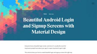 
                            5. Beautiful Android Login and Signup Screens with Material ...