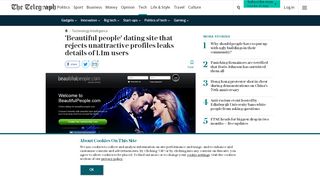 
                            8. 'Beautiful people' dating site that rejects …