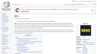 
                            5. Bebo - Wikipedia