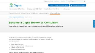 
                            10. Become a Cigna Broker or Consultant | Cigna