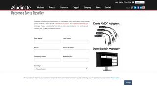 
                            9. Become a Dante Reseller | Audinate