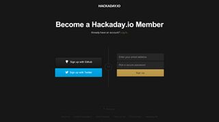 
                            3. Become a Hackaday.io Member