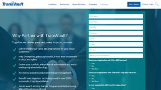 
                            8. Become a Partner - TransVault - The Leaders in Email Archive Migration