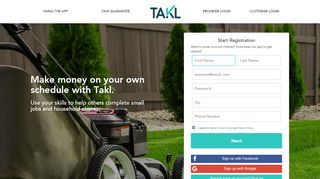 
                            2. Become a Provider - Takl