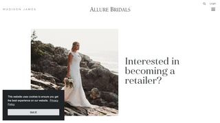 
                            1. Become a Retailer | Allure Bridals