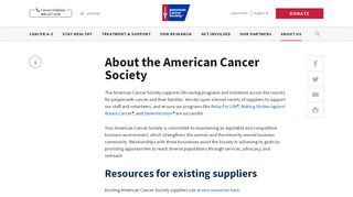 
                            5. Become a Supplier | American Cancer Society