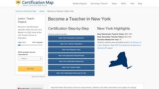 
                            6. Become a Teacher in New York - Certification Map