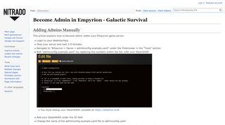 
                            3. Become Admin in Empyrion - Galactic Survival - …