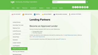 
                            6. Become an Approved Lender - Kentucky Housing Corporation