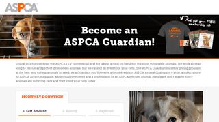 
                            2. Become an ASPCA Guardian | ASPCA