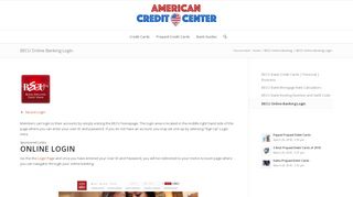 
                            6. BECU Online Banking Login - American Credit Center