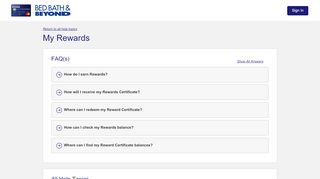 
                            2. Bed Bath & Beyond® Mastercard® - My Rewards - Comenity