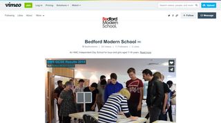 
                            8. Bedford Modern School on Vimeo