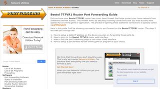 
                            7. Beetel 777VR1 Router Port ... - How To Forward a …
