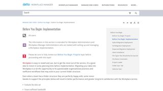
                            6. Before You Begin: Implementation - Datto Workplace