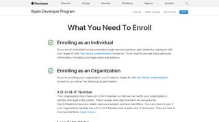 
                            8. Before You Enroll - Apple Developer Program - Apple Developer