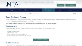 
                            5. Begin Enrollment Process | NFA