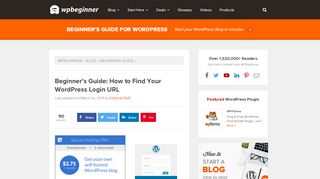 
                            5. Beginner's Guide: How to Find Your WordPress Login URL