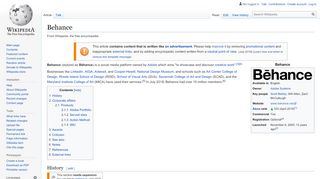 
                            11. Behance - Wikipedia