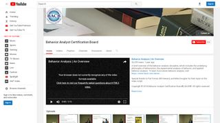 
                            7. Behavior Analyst Certification Board - YouTube
