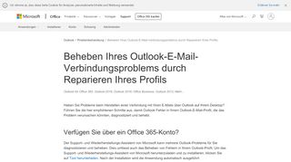 
                            5. Beheben Ihres Outlook-E-Mail-Verbindungsproblems durch ...