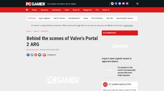 
                            4. Behind the scenes of Valve's Portal 2 ARG | PC Gamer