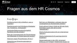 
                            9. Beispielfragen - HR Cosmos