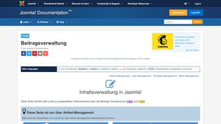 
                            2. Beitragsverwaltung - Joomla! Documentation