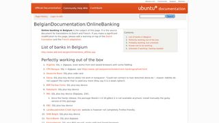 
                            4. BelgianDocumentation/OnlineBanking - Community Help Wiki