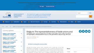 
                            8. Belgium: The representativeness of trade unions and ...