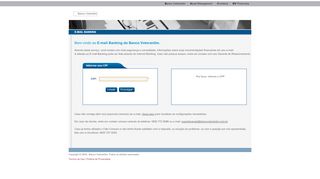 
                            5. Bem-vindo ao E-mail Banking do Banco Votorantim.