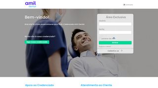 
                            4. Bem vindo ao Portal Amil Dental Credenciado