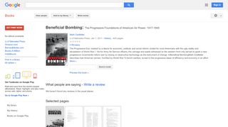 
                            2. Beneficial Bombing: The Progressive Foundations of American Air ...