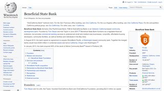
                            4. Beneficial State Bank - Wikipedia