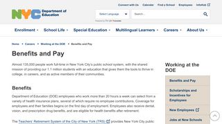 
                            6. Benefits and Pay - Schools.nyc.gov