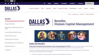 
                            1. Benefits / Dallas ISD Benefits