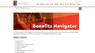 
                            6. Benefits Navigator - Cuyahoga County Public Library