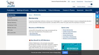 
                            2. Benefits of APS - Physics Membership - American Physical Society