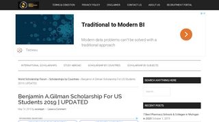 
                            6. Benjamin A.Gilman Scholarship For US Students 2019 | UPDATED