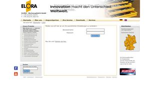 
                            1. Benutzeranmeldung Elora Werkzeugfabrik