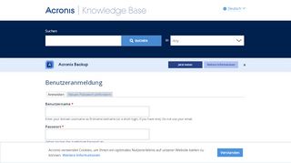 
                            7. Benutzerkonto | Knowledge Base - kb.acronis.com