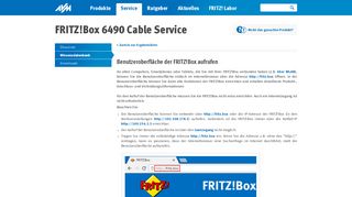 
                            7. Benutzeroberfläche der FRITZ!Box aufrufen | FRITZ!Box 6490 ...