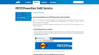 
                            7. Benutzeroberfläche von FRITZ!Powerline nicht …