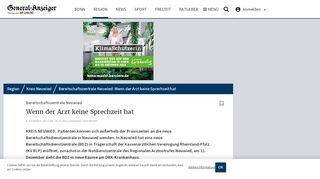 
                            8. Bereitschaftszentrale Neuwied: Wenn der Arzt keine ...