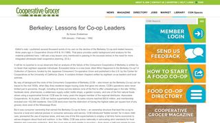 
                            9. Berkeley: Lessons for Co-op Leaders | Co-op Grocer Network