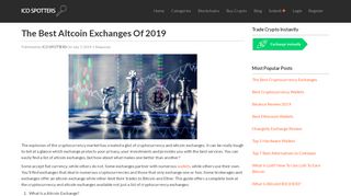 
                            6. Best Altcoin Exchanges to Buy Altcoins [2019 …