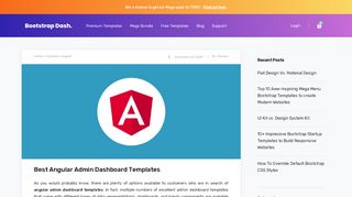 
                            8. Best Angular Admin Dashboard Templates