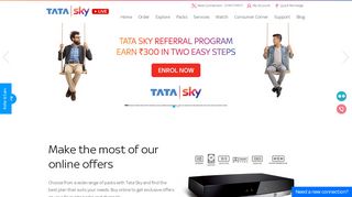 
                            2. Best DTH(Direct To Home) Service Provider in India | Tata Sky