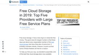 
                            9. Best Free Cloud Storage 2019 - Getting the Best for …