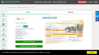 
                            8. Best job board in Germany | jobvector | Jobboard Finder